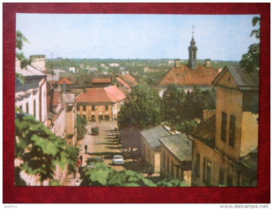A view of Läte street from the Dome Hill - Town Hall - Tartu - 1978 - Estonia USSR - unused - JH Postcards