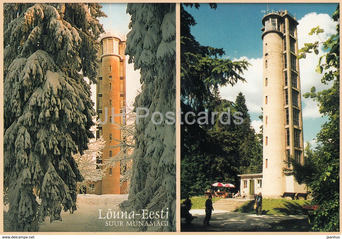 Suur Munamagi - watch tower - South Estonia - Estonia - unused - JH Postcards