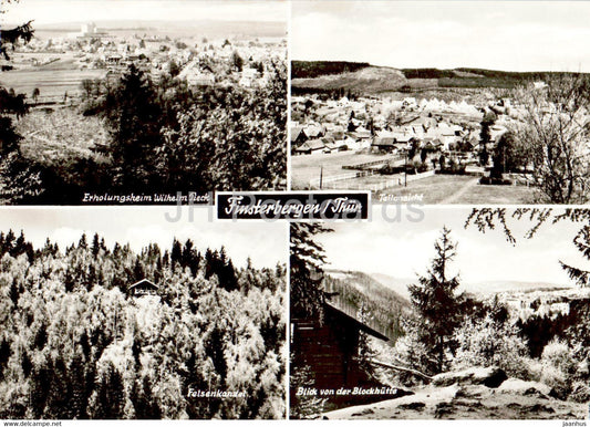 Finsterbergen - Erholungsheim Wilhelm Pieck - Felsenkanzel - Blick von der Blockhutte - 1976 - Germany DDR - used - JH Postcards