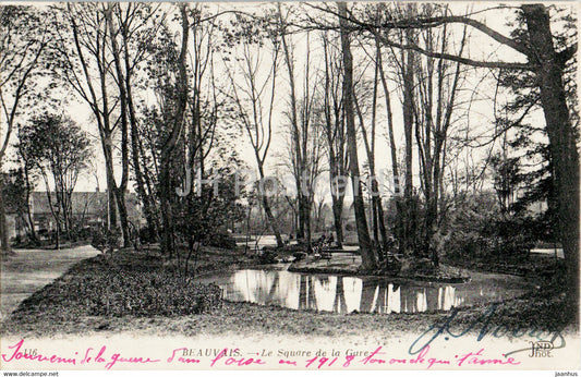 Beauvais - Le Square de la Gare - 116 - old postcard - France - used - JH Postcards