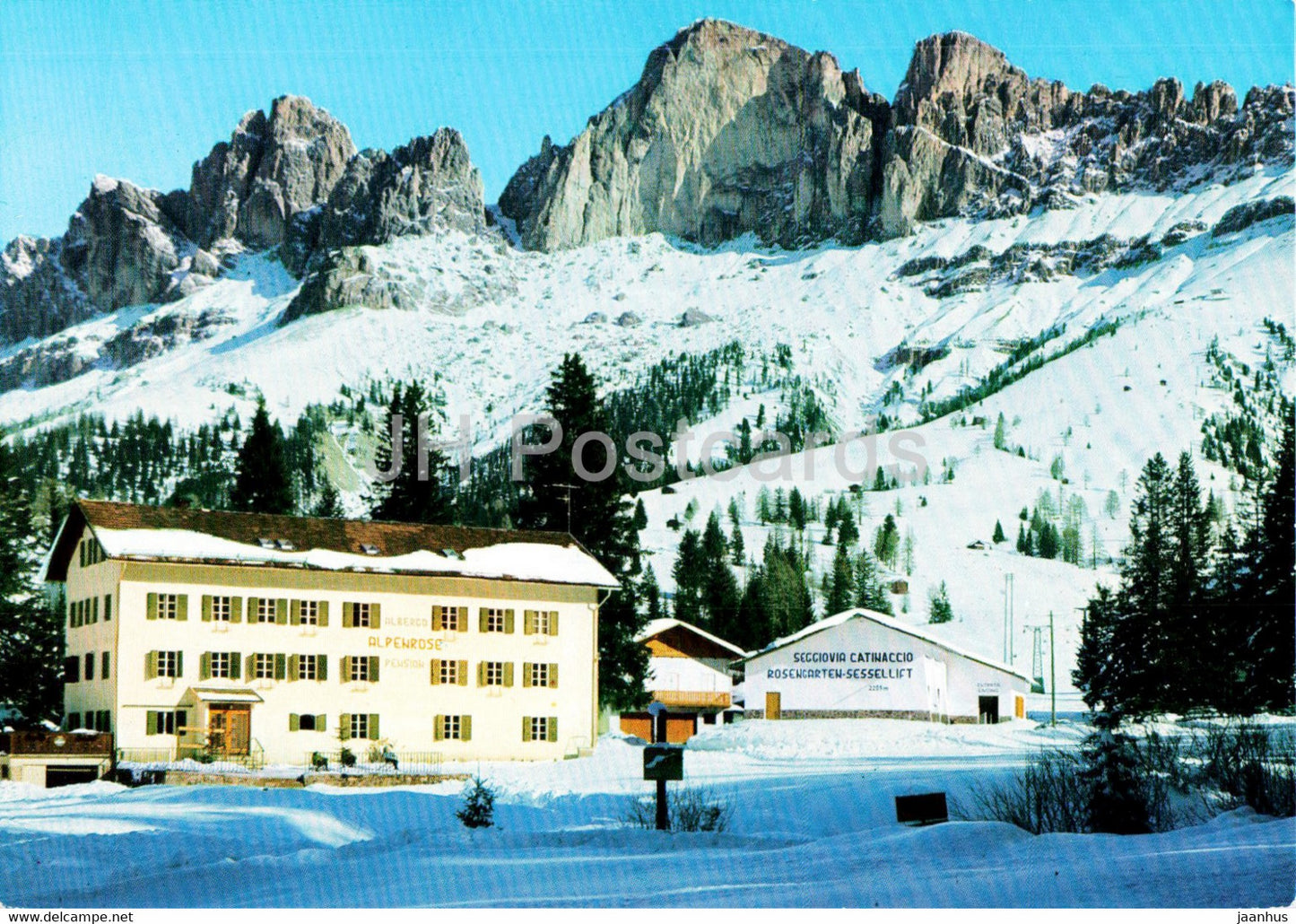Il Catinaccio - Dolomiti con la Seggiovia del Catinaccio - Italy - unused - JH Postcards