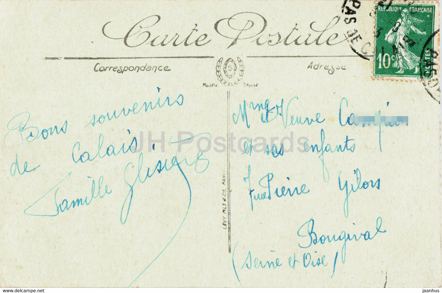 Calais - Saint Pierre - 41 - church - old postcard - France - used