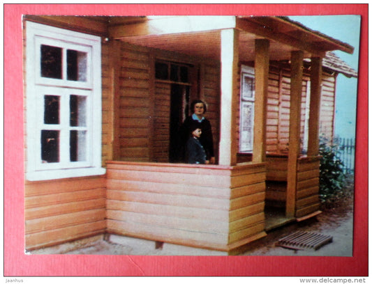 at the M. Ciurlionis museum - Druskininkai - 1966 - Lithuania USSR - unused - JH Postcards