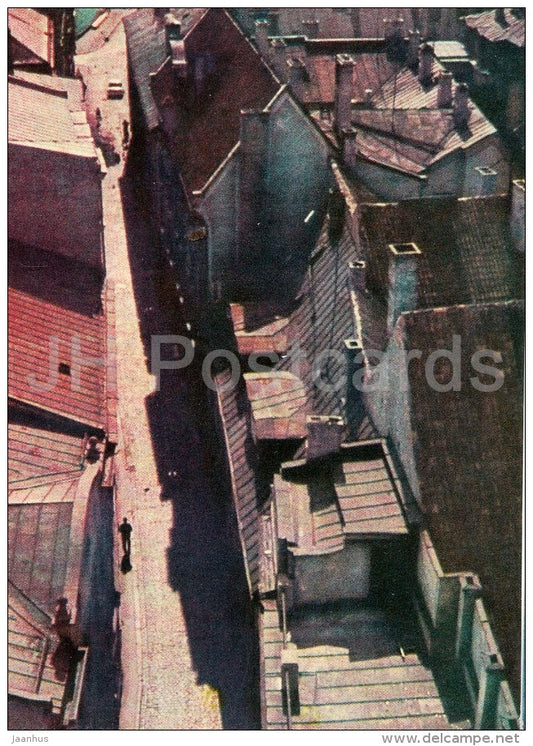 A street in Old Riga - Riga - old postcard - Latvia USSR - unused - JH Postcards