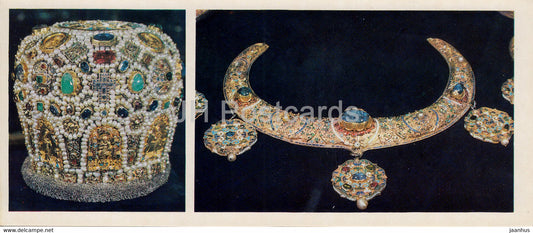 The Zagorsk State Historical And Art Museum - Mitre - Icon Pendants - 1976 - Russia USSR - unused - JH Postcards