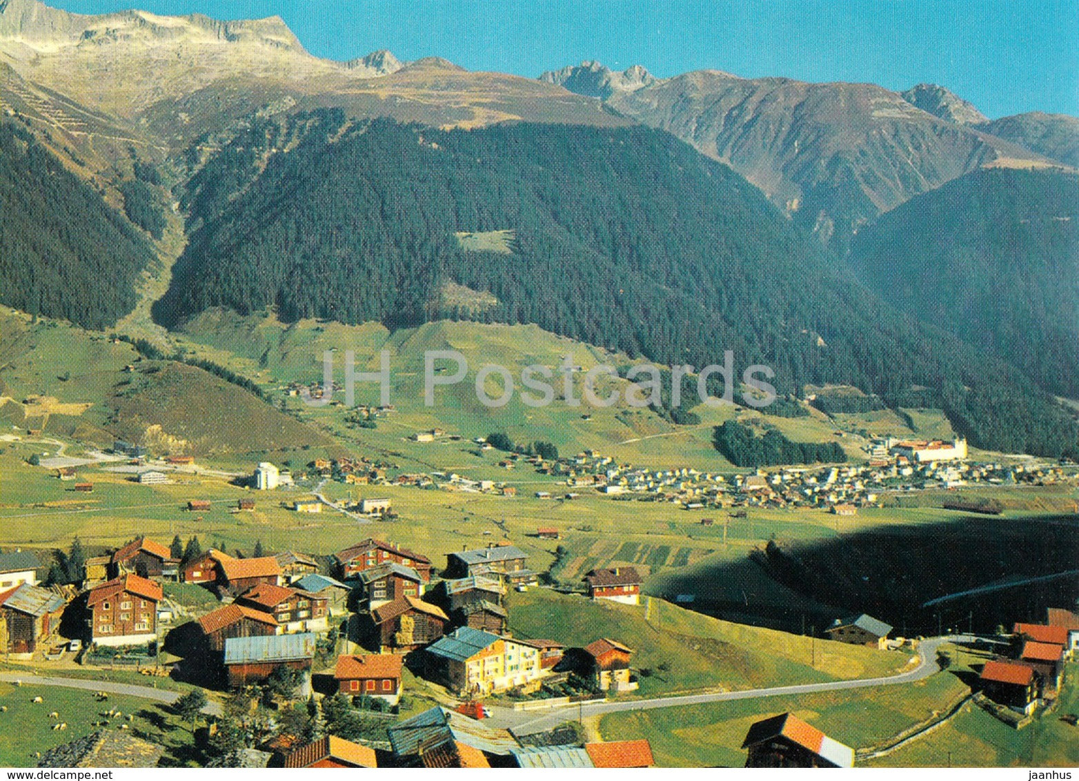 Mompe Medel und Disentis - 6629 - Switzerland - unused - JH Postcards