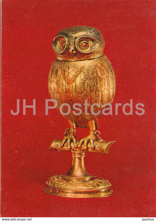 A Goblet - Owl - Applied Art in Moscow Kremlin Museum - 1978 - Russia USSR - unused - JH Postcards