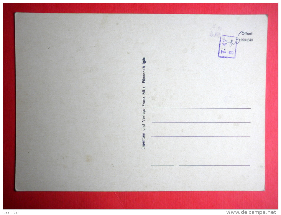 Alpenblumen - alpine flowers - Germany - unused - JH Postcards