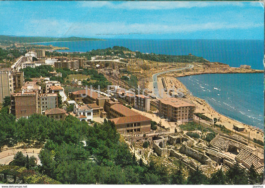 Costa Dorada - Tarragona - Roman Amphitheatre and Milagro Beach - 210 - 1972 - Spain - used - JH Postcards