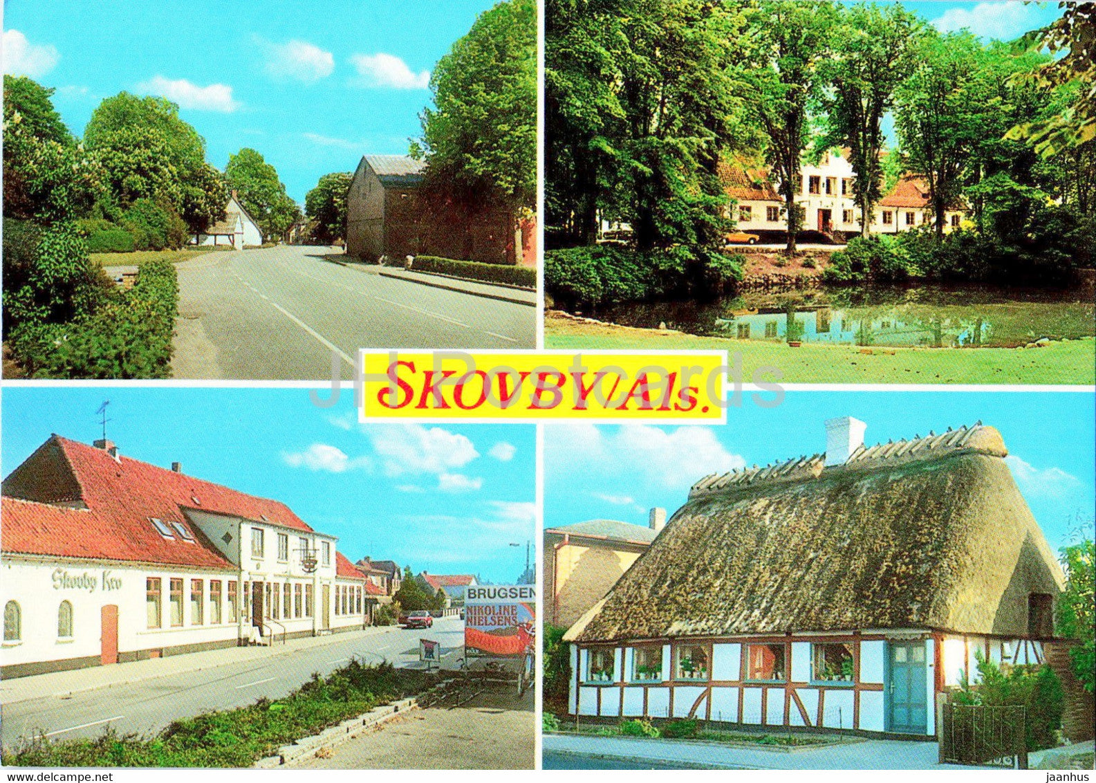 Skovby - town views - multiview - 701 - Denmark - unused - JH Postcards