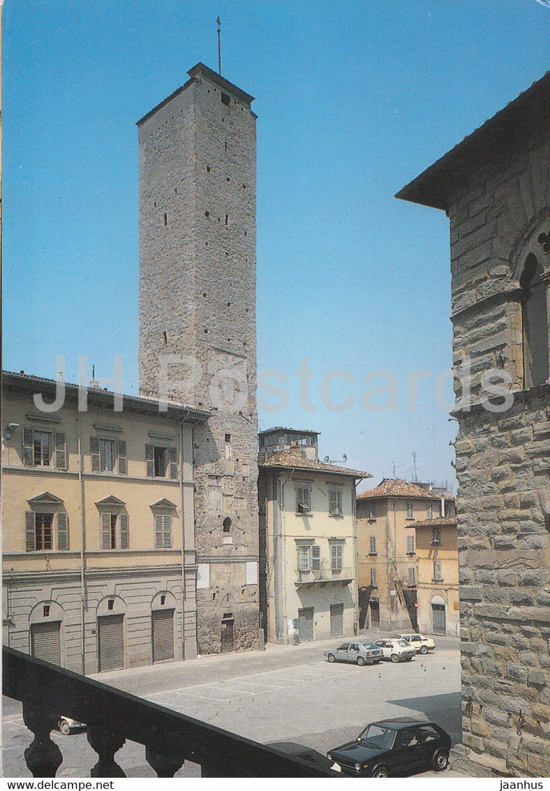 Citta di Castello - Torre Civica - Piazza Gabriotti - square - tower - 1995 - Italy - Italia - used - JH Postcards
