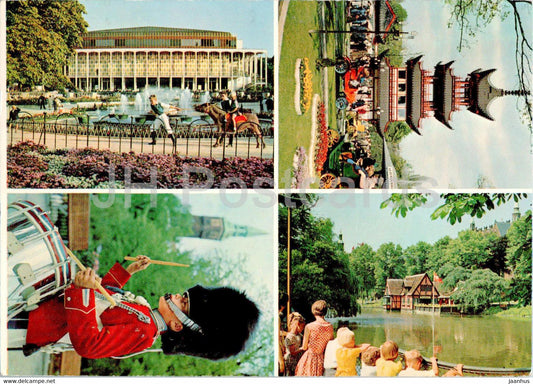 Copenhagen - Kopenhagen - Tivoli - multiview - T 32 - 1966 - Denmark - used - JH Postcards