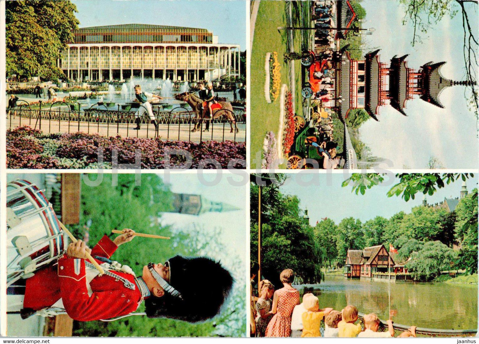 Copenhagen - Kopenhagen - Tivoli - multiview - T 32 - 1966 - Denmark - used - JH Postcards