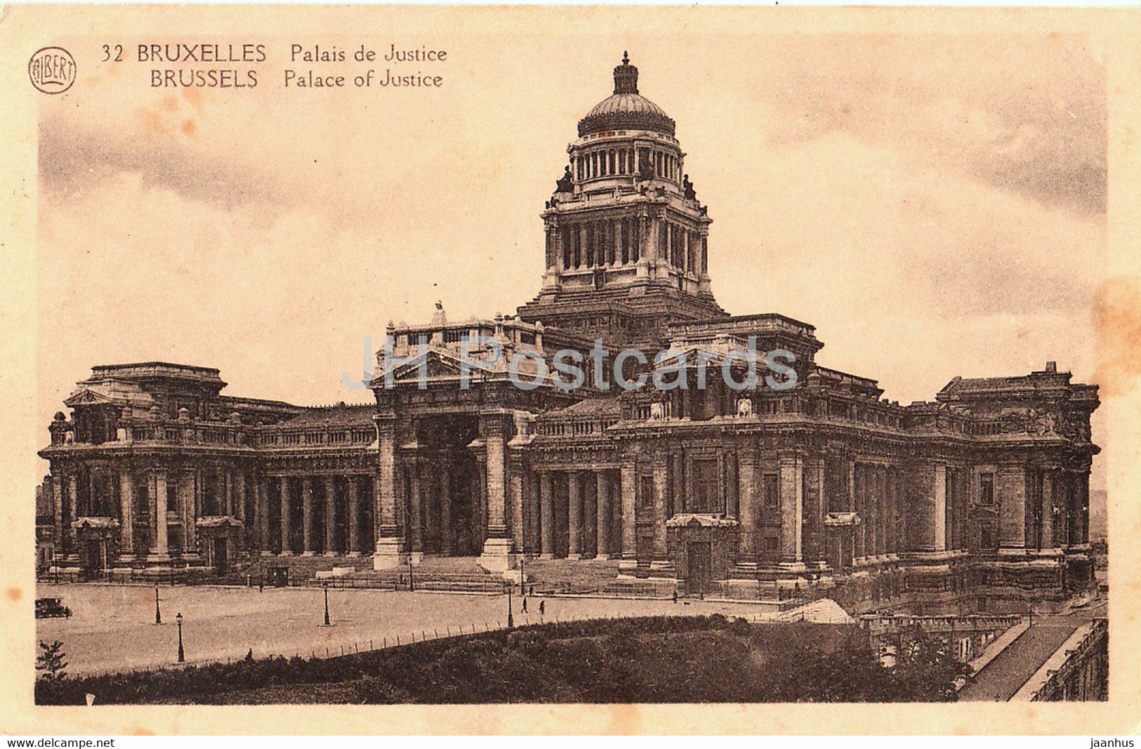 Bruxelles - Brussels - Palais de Justice - Palace of Justice - Albert - 32 - old postcard - 1924 - Belgium - used - JH Postcards