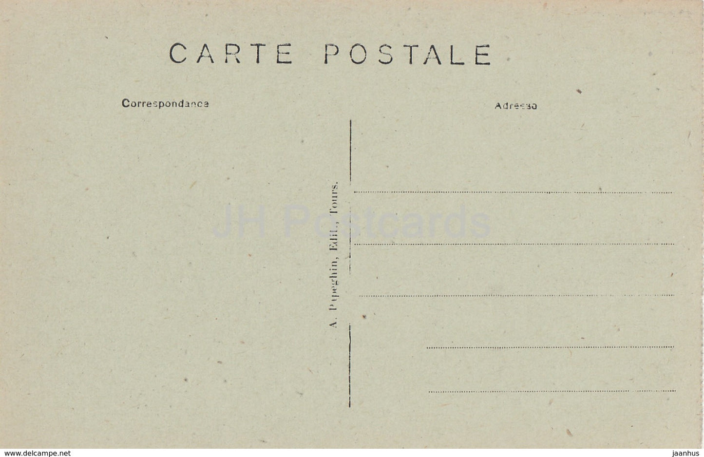 Loches - Chateau Royal - Piece ou fut enferme le Duc d'Elboeuf pendant la Revolution - old postcard - France - unused