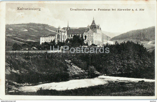 Kalvarienberg - Ursulinenkloster u Pensionat bei Ahrweiler a d Ahr - old postcard - 1912 - Germany - used - JH Postcards