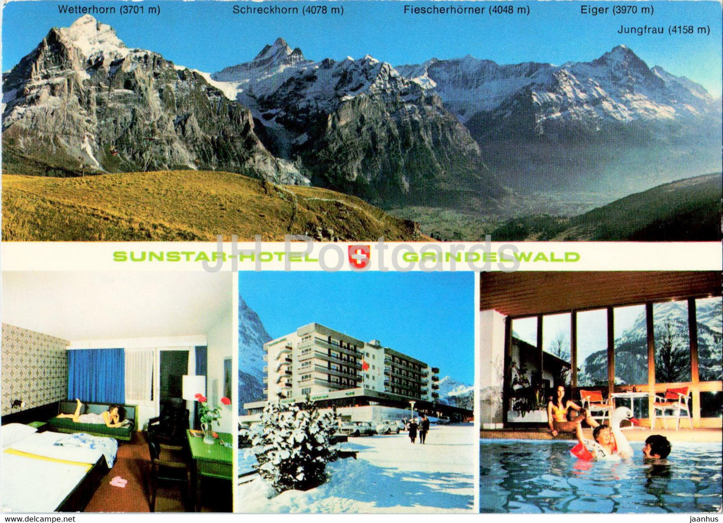 Sunstar Hotel Grindelwald - Switzerland - unused - JH Postcards