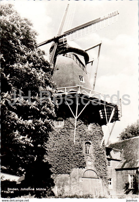 Emden - Johanna Muhle - windmill - old postcard - 1973 - Germany - used - JH Postcards