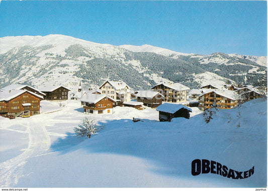 Obersaxen Affeier 1300 m - 1988 - Switzerland - used - JH Postcards
