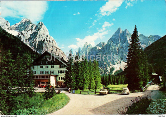 Sexten - Dolomiten - Fischleintal - Val Fiscalina - Dolomiten Hotel - Cima Undici - Cima Dodici - 1973 - Italy - used - JH Postcards