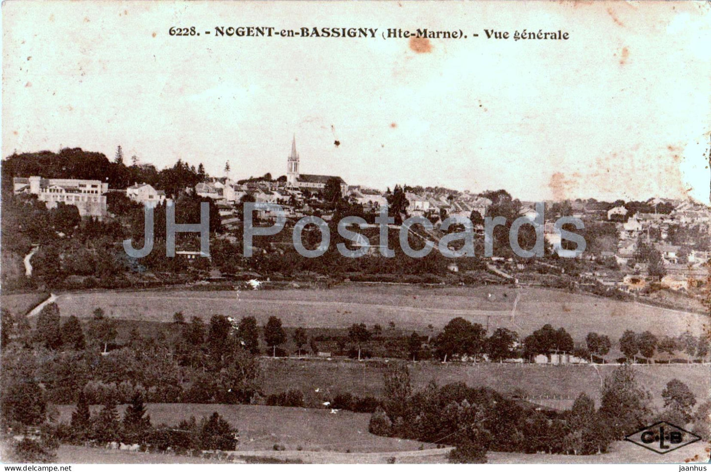 Nogent en Bassigny - Vue Generale - 6228 - old postcard - France - used - JH Postcards