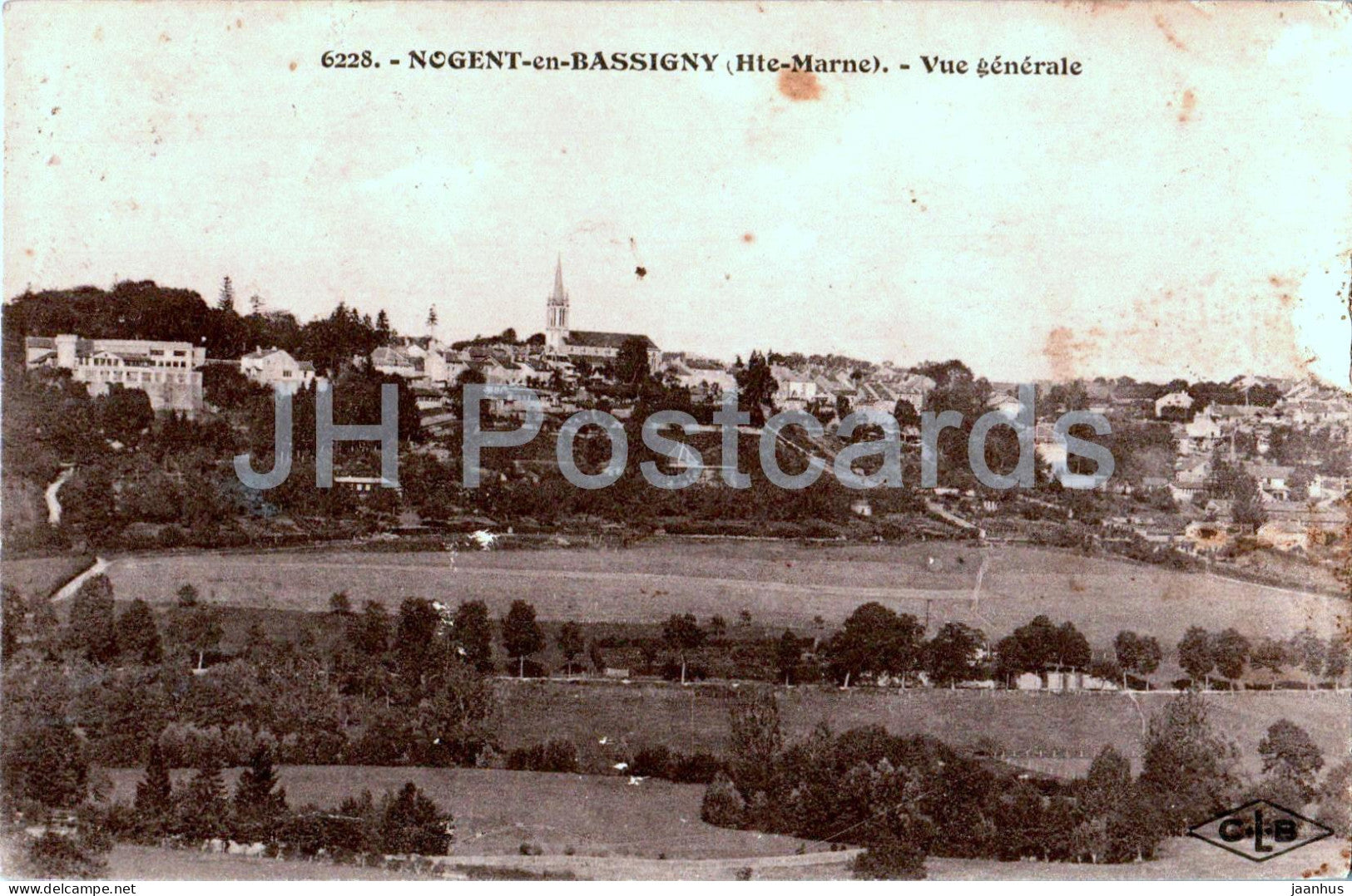 Nogent en Bassigny - Vue Generale - 6228 - old postcard - France - used - JH Postcards