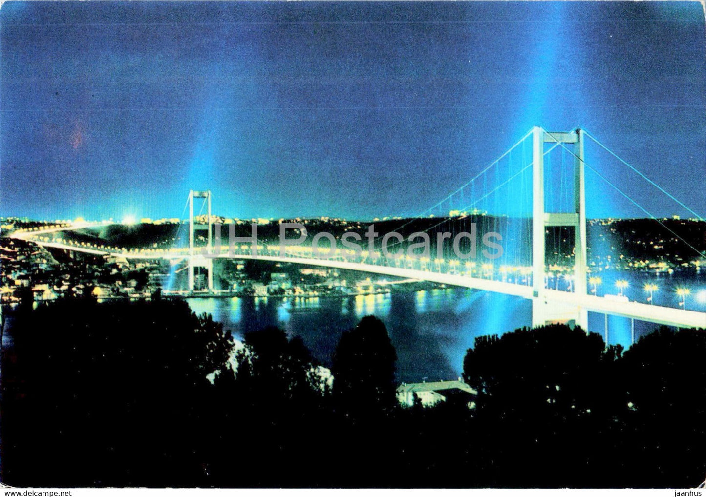 The Bosphorus Bridge - 1976 - Turkey - used - JH Postcards