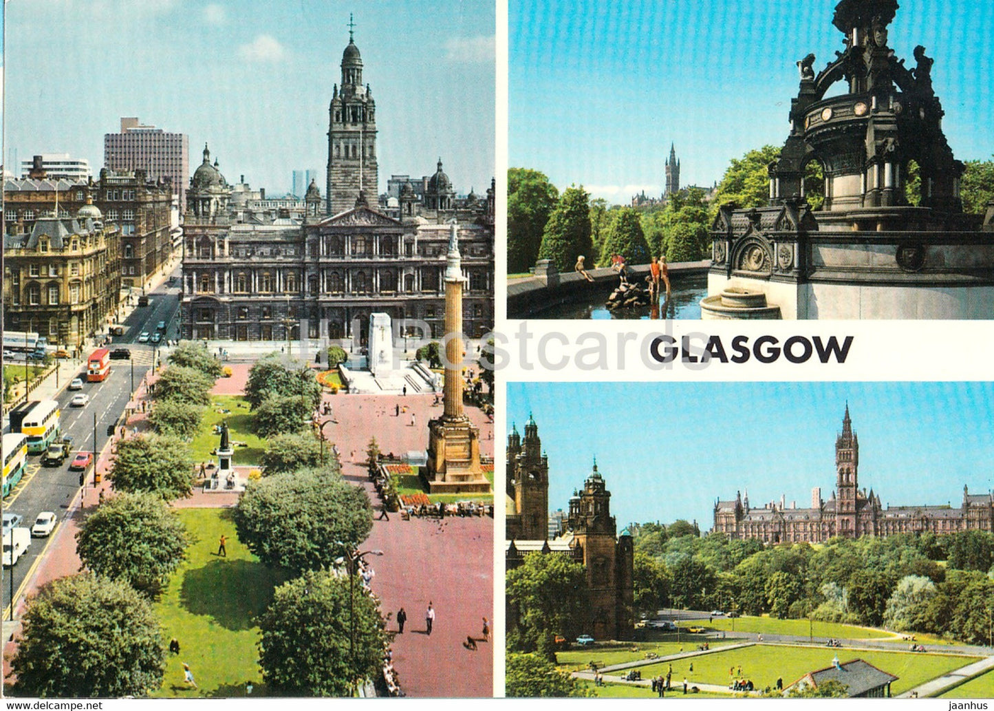 Glasgow - George Square - Scotland - United Kingdom - unused - JH Postcards