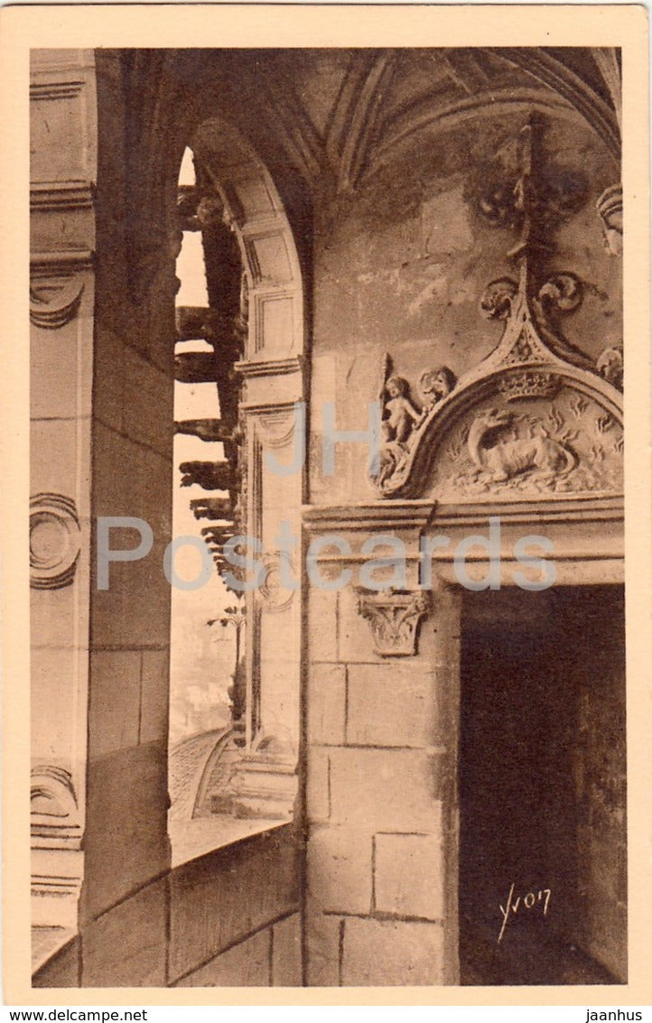 Chateaux de la Loire - Chateau de Blois - Une Loggia - Aile Francois Ier - castle - 85 - old postcard - France - unused - JH Postcards