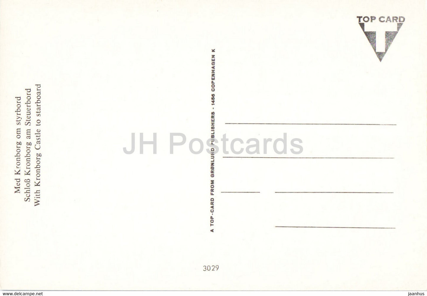 Mit Schloss Kronborg an Steuerbord – Dänemark – unbenutzt