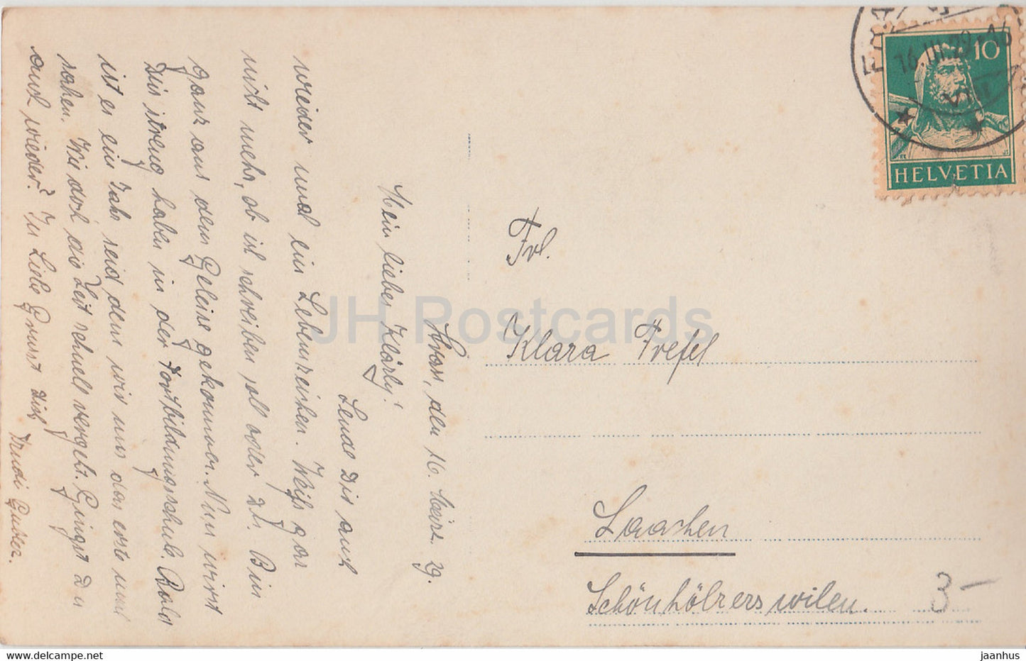 Blumen im Korb – Rolo 6097 – alte Postkarte – 1929 – gebraucht