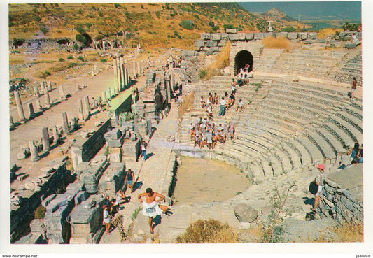Ephesus - The Statye Agora Basilica and Odeum - ancient ruins - Turkey - unused - JH Postcards
