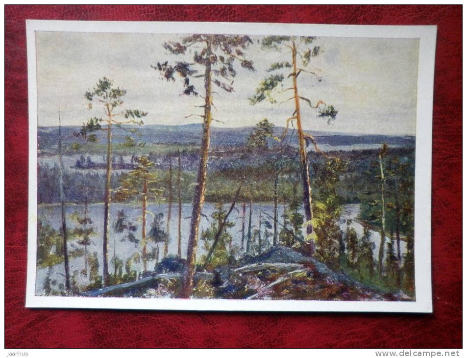 Painting by G. Kibardin - over Kislaya bay - russian art - unused - JH Postcards