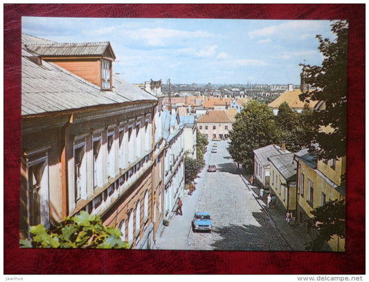 A view of Tartu - cars - Tartu - 1982 - Estonia - USSR - unused - JH Postcards