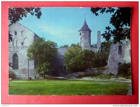 Castle Ruins - Haapsalu - stationery card - 1971 - Estonia USSR - unused - JH Postcards