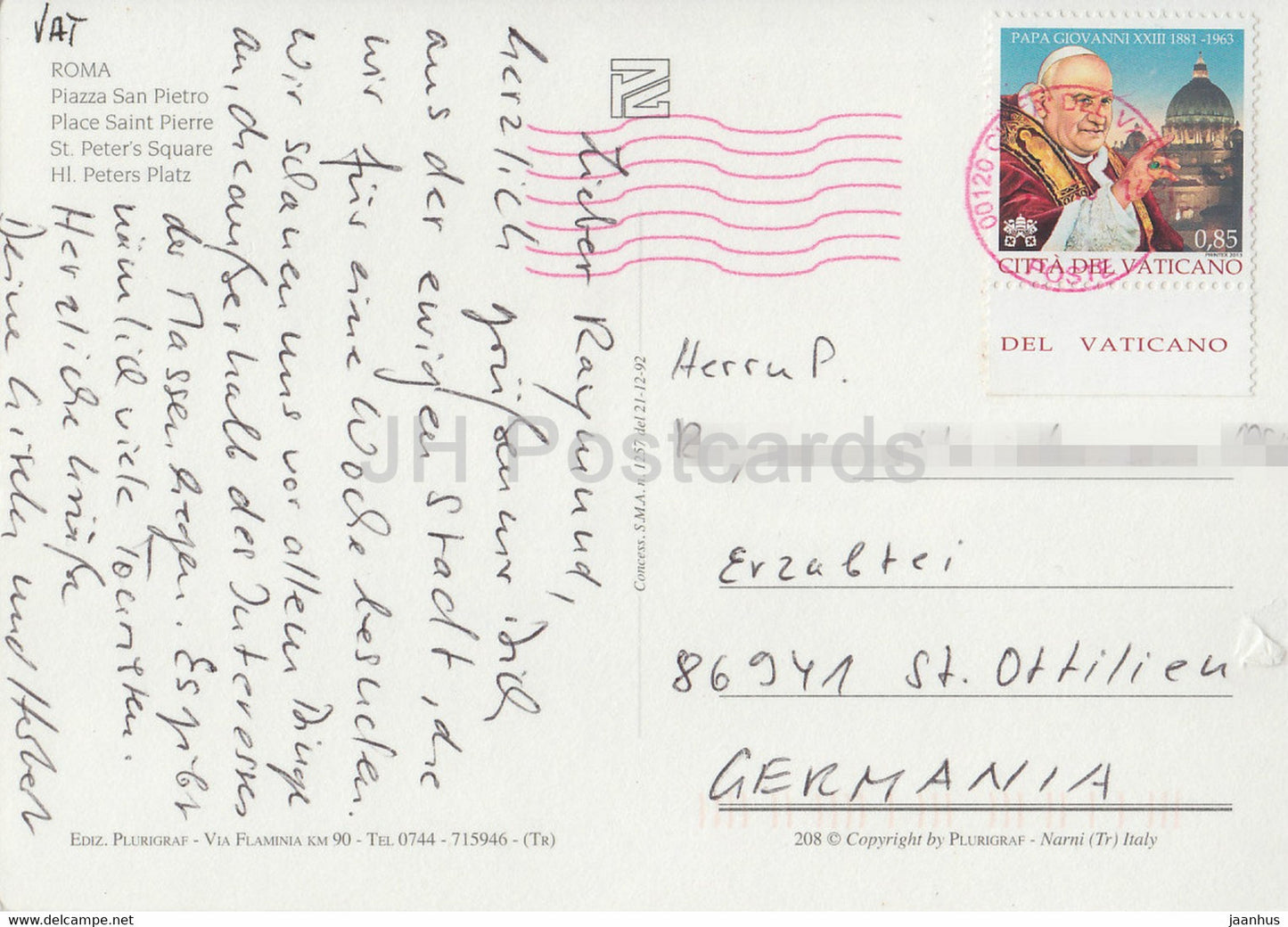 Roma - Rome - Piazza San Pietro - St Peter Square - 2014 - Italy - Italia - used