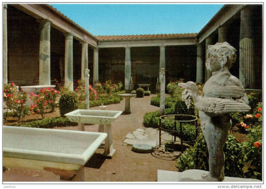 Casa dei Vetti , Il Peristilio -Vetti´s House - ruins - Pompei - Campania - 23098 - Italia - Italy - unused - JH Postcards
