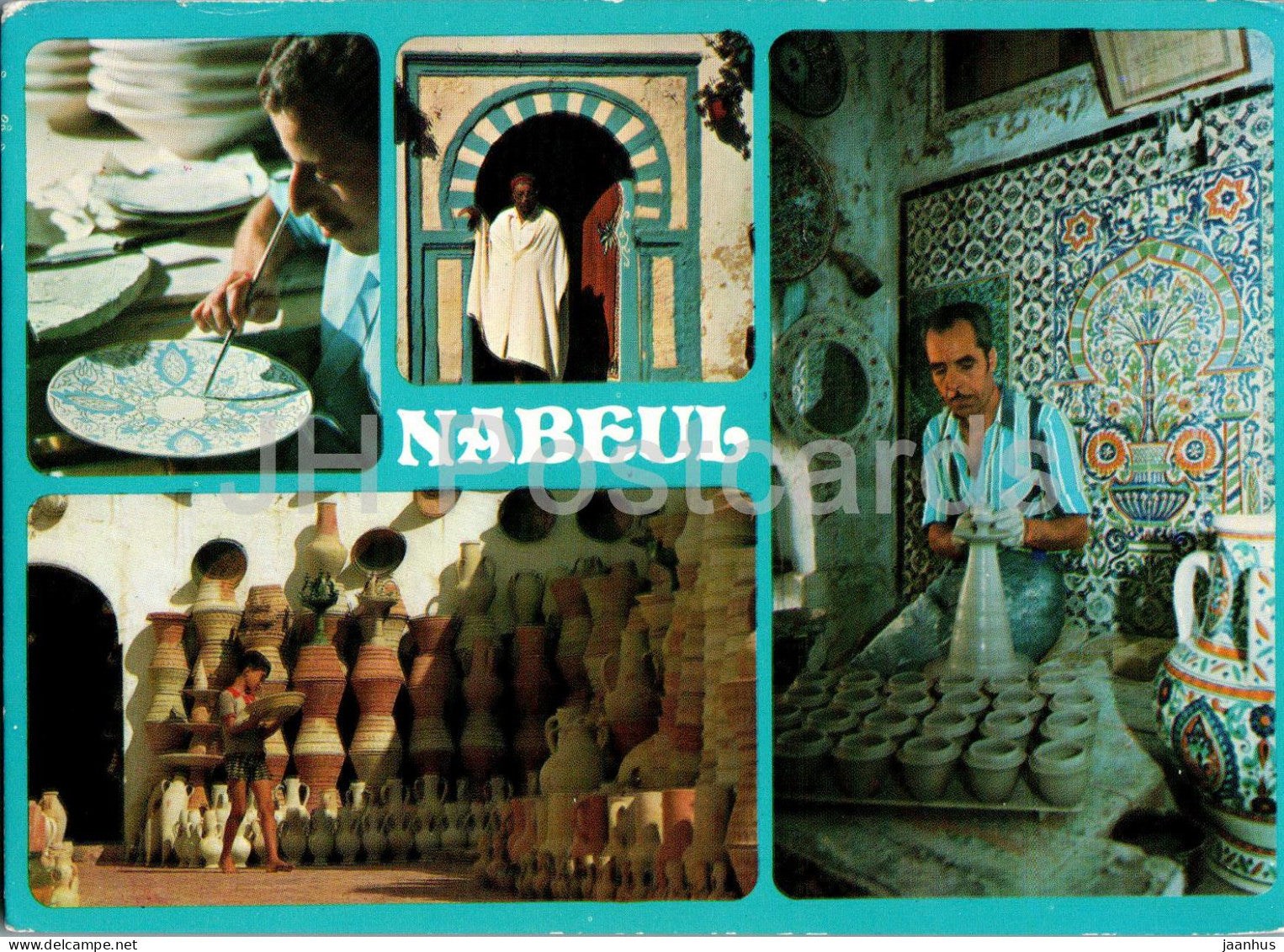 Nabeul - pottery - handicraft - multiview - 64 - Tunisia - unused - JH Postcards
