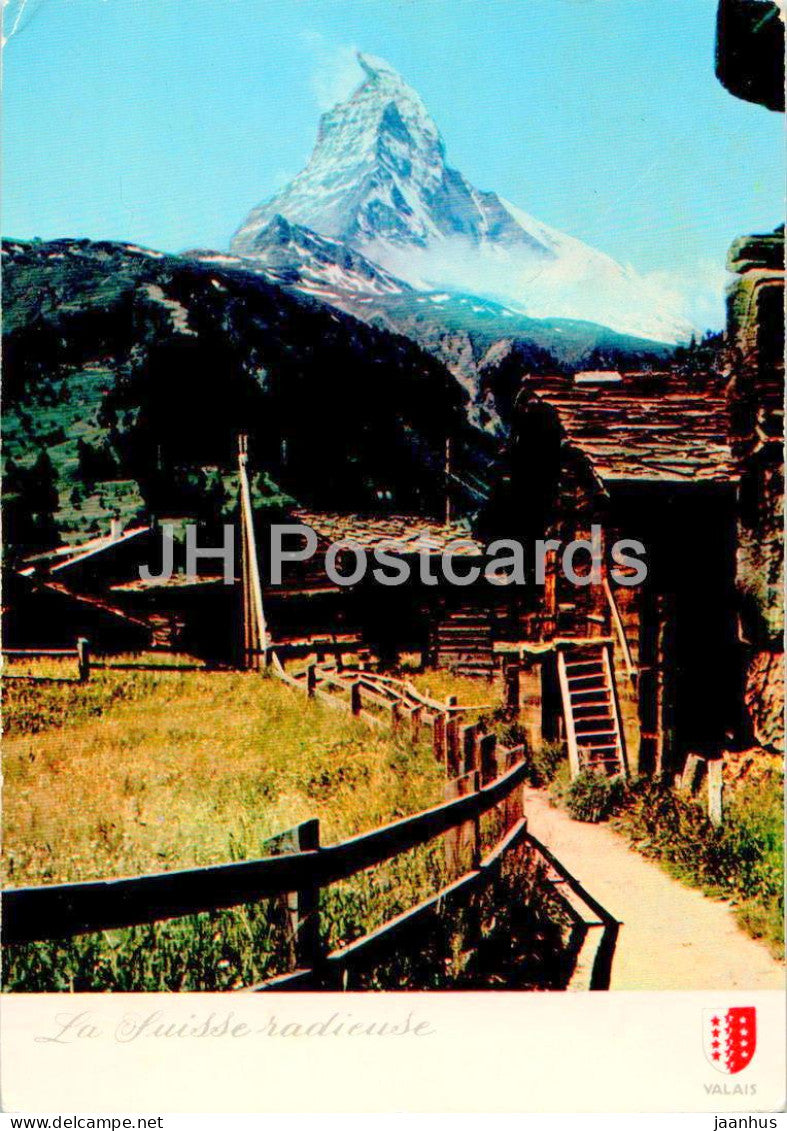 La Suisse radieuse - Le Cervin depuis Zermatt - Matterhorn - 360 - 1966 - Switzerland - used - JH Postcards