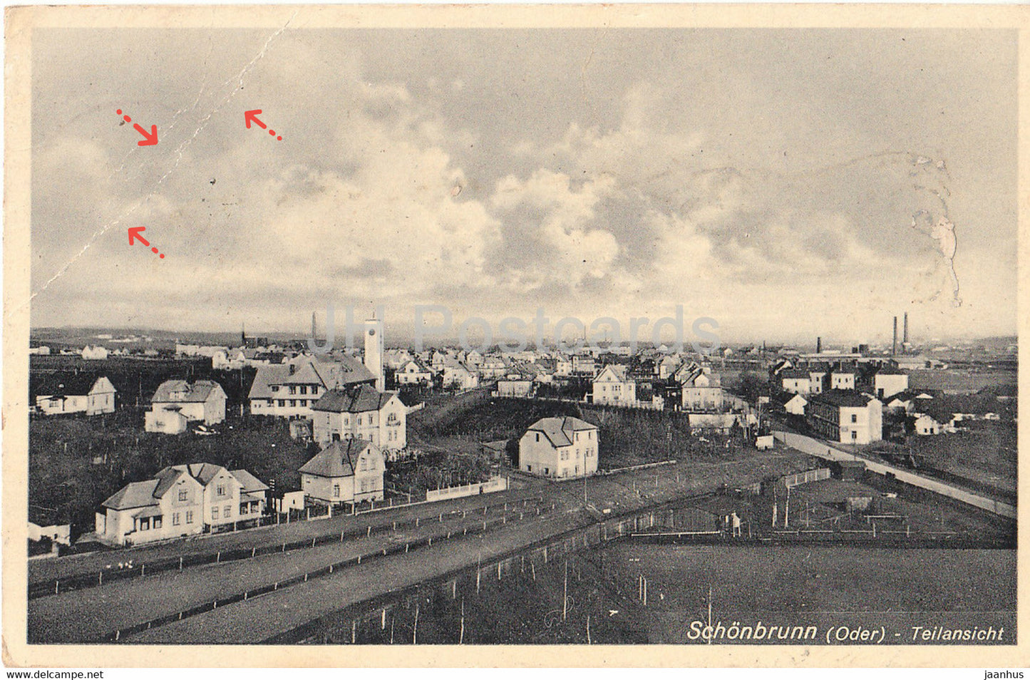 Schonbrunn - Oder - Teilansicht - old postcard - Czech Republic - used - JH Postcards