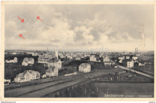 Schonbrunn - Oder - Teilansicht - old postcard - Czech Republic - used - JH Postcards