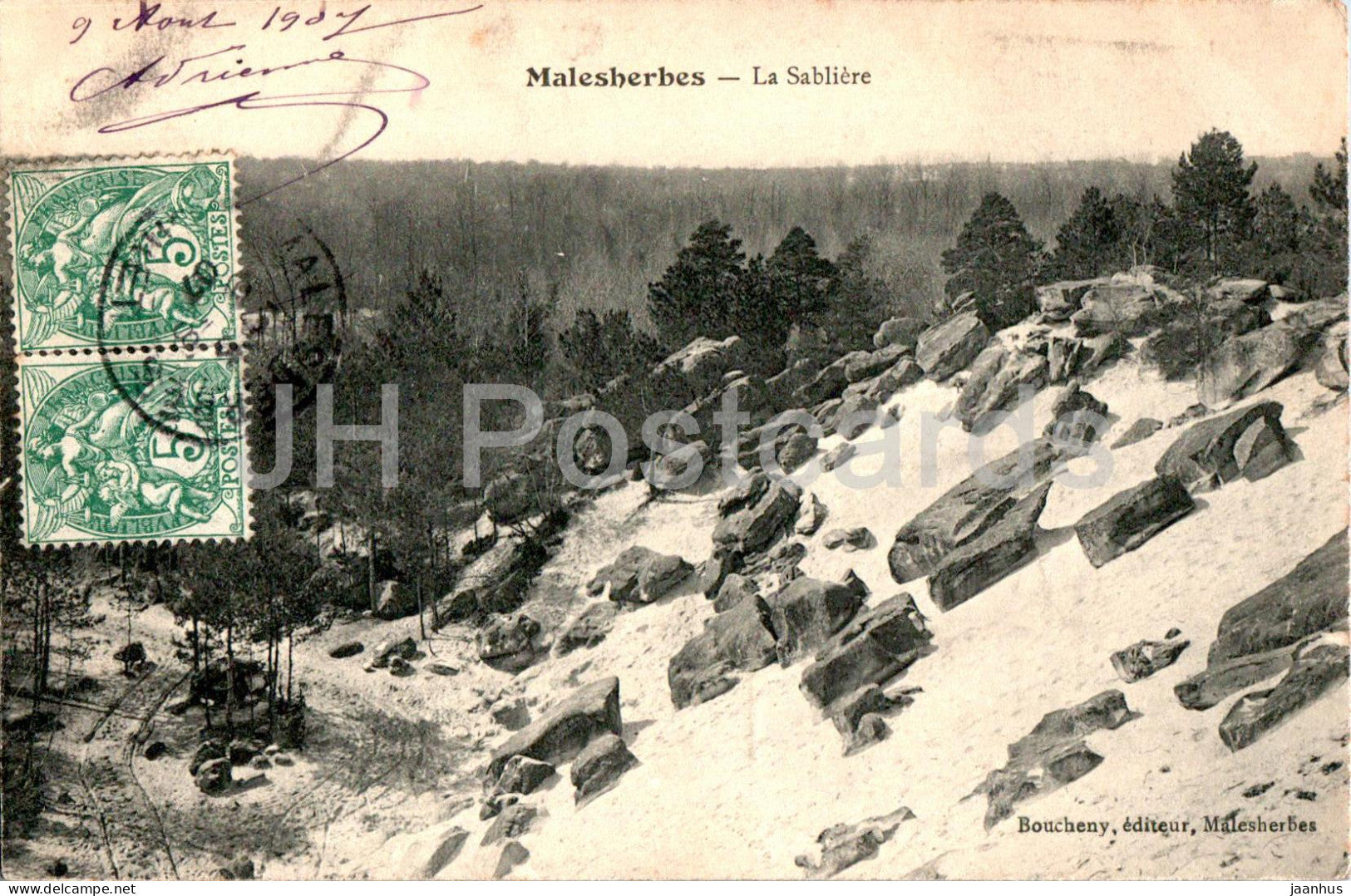 Malesherbes - La Sabliere - old postcard - 1907 - France - used - JH Postcards
