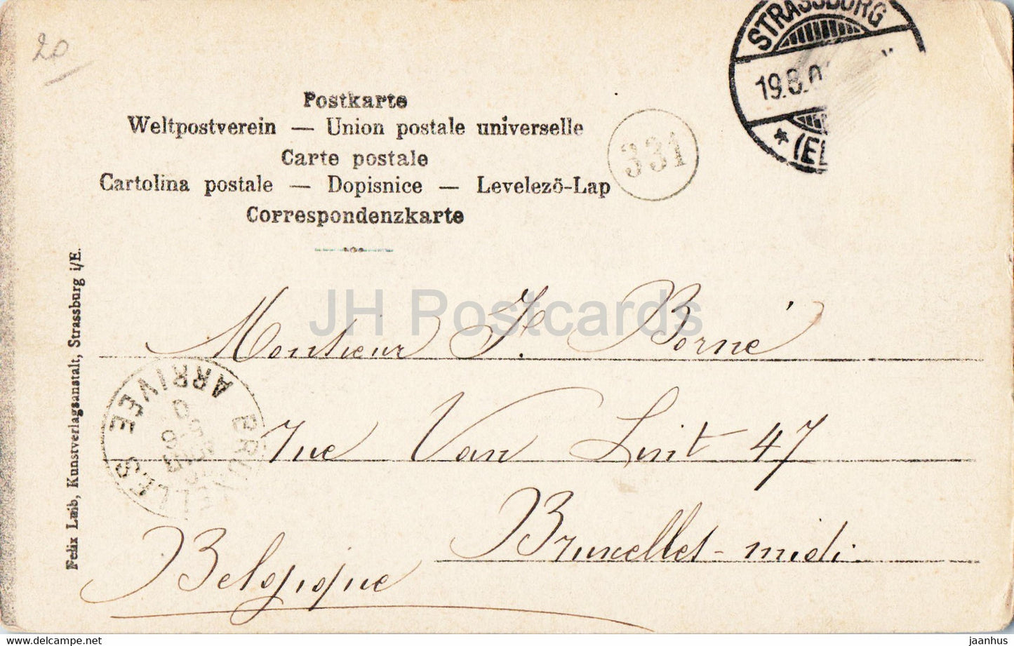 Strasbourg - Strasbourg - Orangerie - Hauptrestauration - Le Grand Restaurant - carte postale ancienne - 1904 - France - occasion