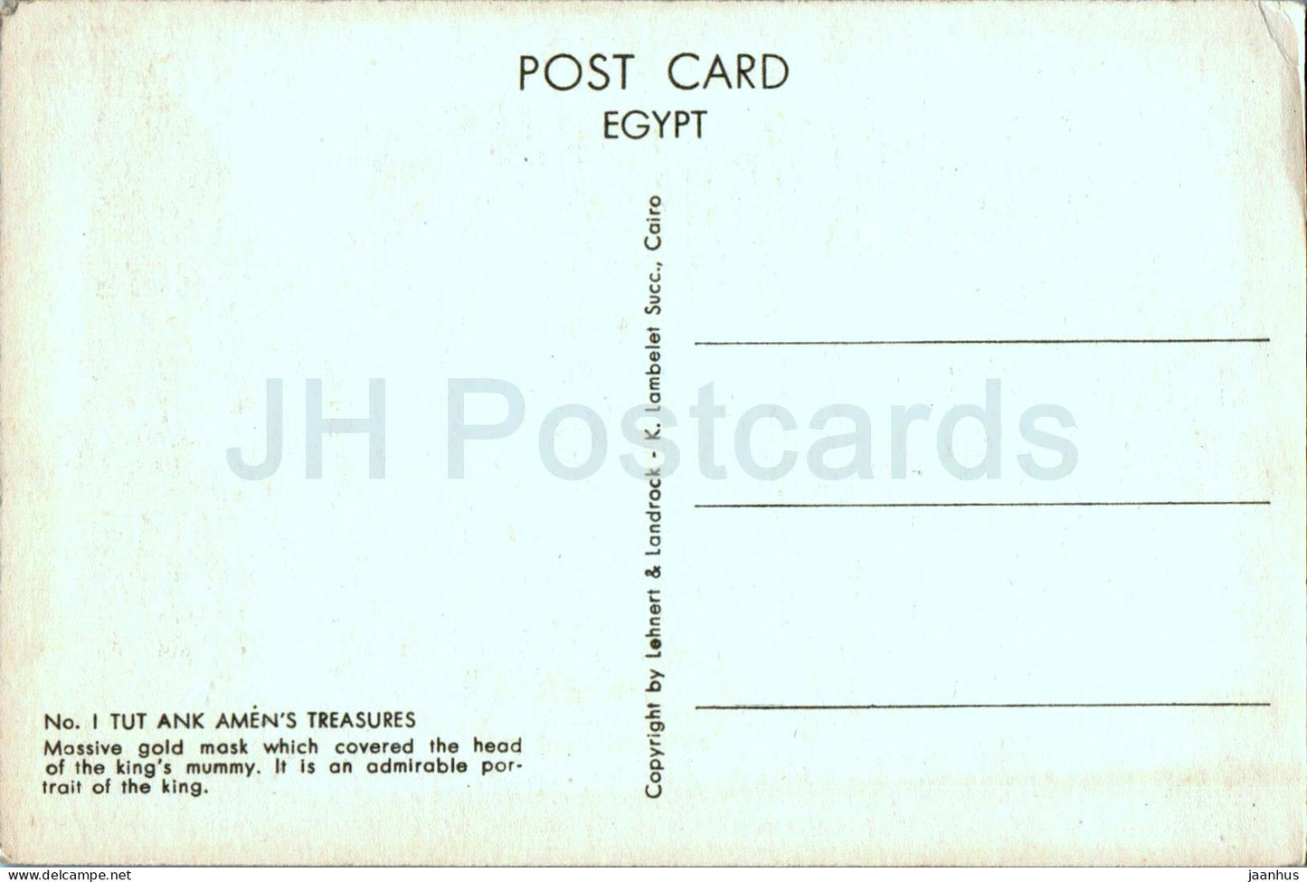 Toutankhamon - masque en or - monde antique - Egypte - inutilisé 