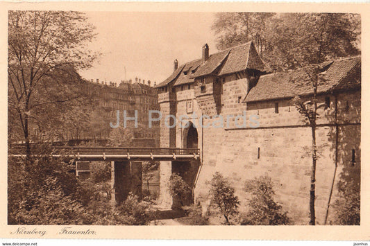 Nurnberg - Frauentor - 37 - old postcard - Germany - unused - JH Postcards