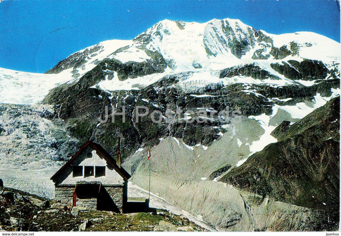 Turtmann Hutte 2519 m - Turtmanngletscher und Diablons - 50951 - Switzerland - used - JH Postcards