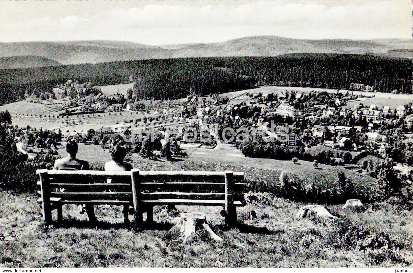 Hahnenklee Bockswiese - Blick vom Bocksberg - Oberharz - old postcard - 1959 - Germany - used - JH Postcards