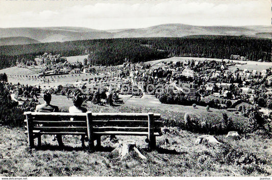 Hahnenklee Bockswiese - Blick vom Bocksberg - Oberharz - old postcard - 1959 - Germany - used - JH Postcards