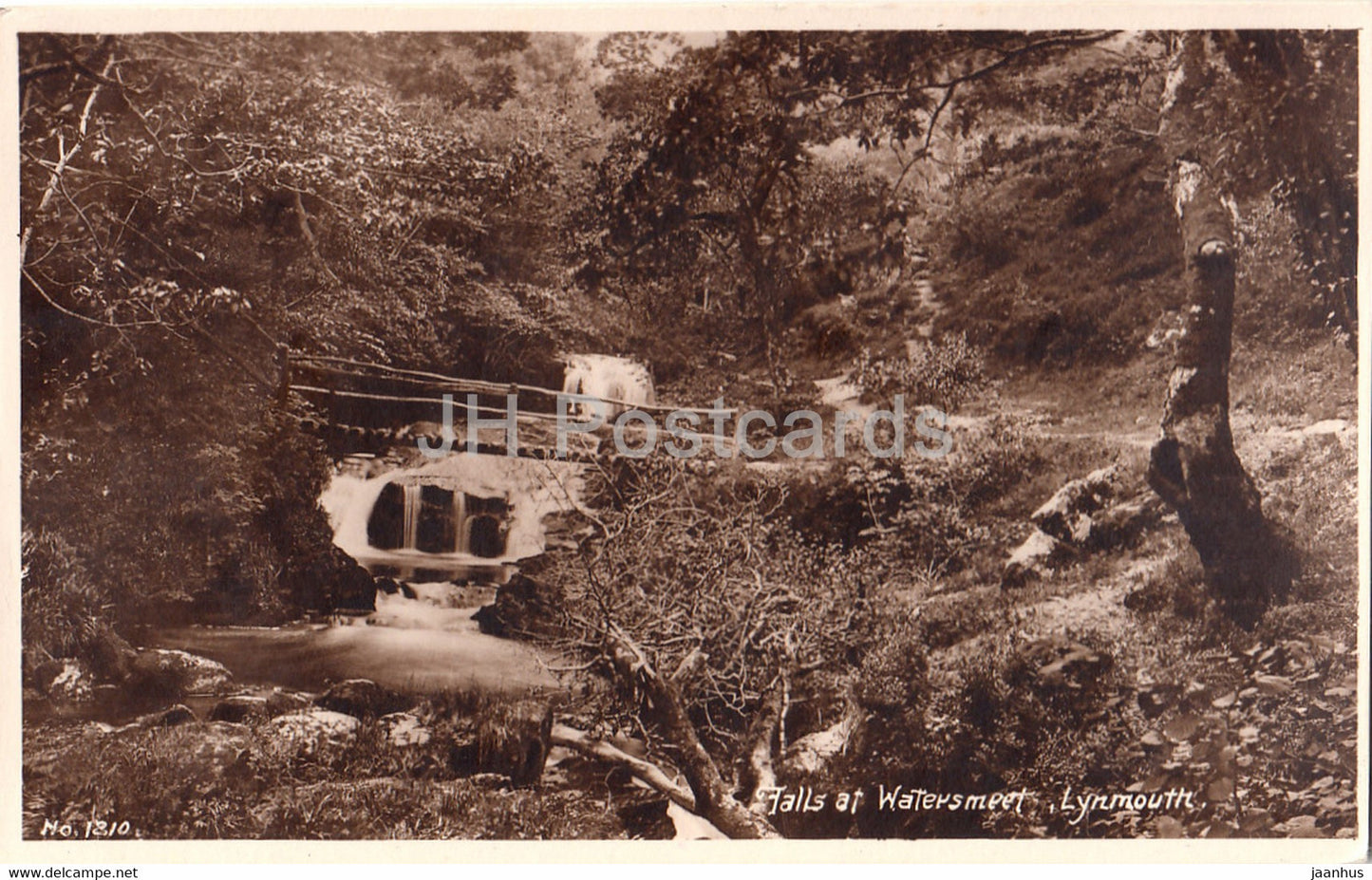 Lynmouth - Falls at Watersmeet - old postcard - England - United Kingdom - used - JH Postcards