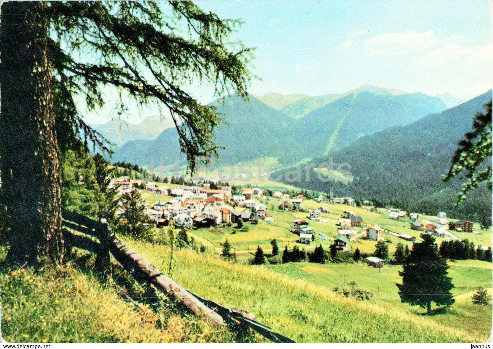 Vigo e S Giovanni di Fassa con la bidonvia di Buffaure - 4241 - Italy - unused - JH Postcards